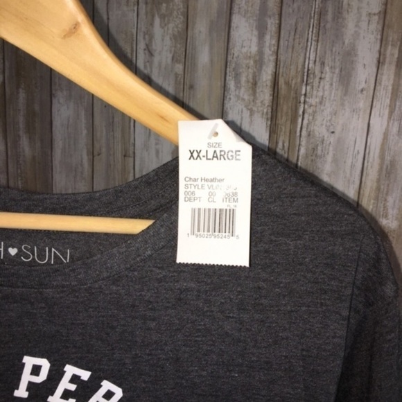 NWT Fifth Sun Be The Person Your Pet Thinks You Are Dark Grey Tee - Picture 5 of 5